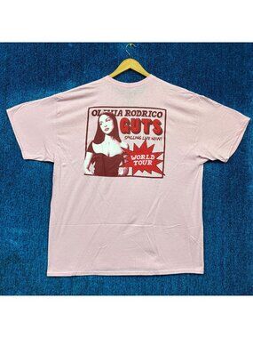 Olivia Rodrigo Guts World Tour Spilling Live Now Pop Tee XXL